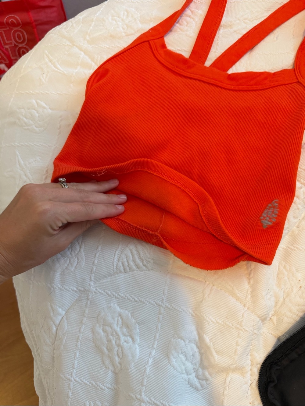 FREE PEOPLE RED TOP - Picture 4 of 8